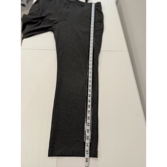 Hart Schaffner Marx Pants Mens Size 36 Dress Pants Stretch Gray Flat Front Work - Picture 9 of 13